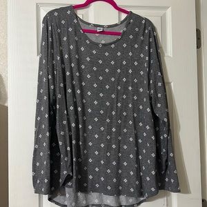 Grey and white light weight sweater